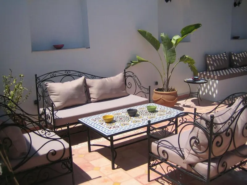 Le salon de la terrasse